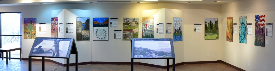 Centennial Quilt exhibit at Joshua Tree Visitor Center