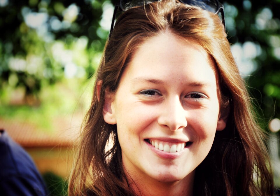 Smiling people woman