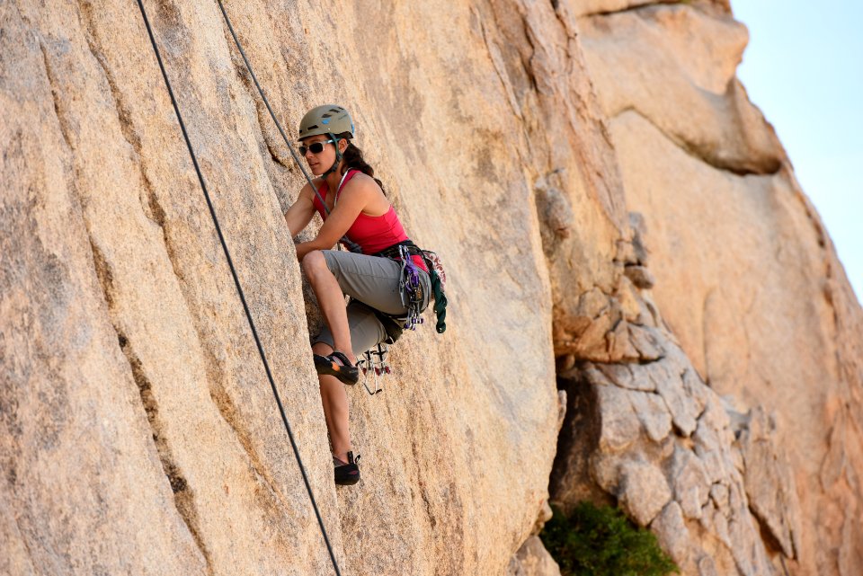 Climbing in Hidden Valley