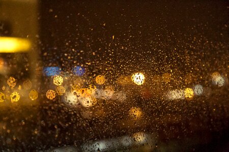 Window rain drops photo
