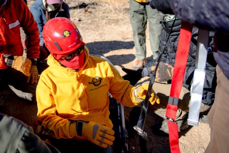 Joshua Tree Search and Rescue team members training photo