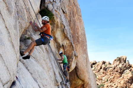 Climbing in Hidden Valley