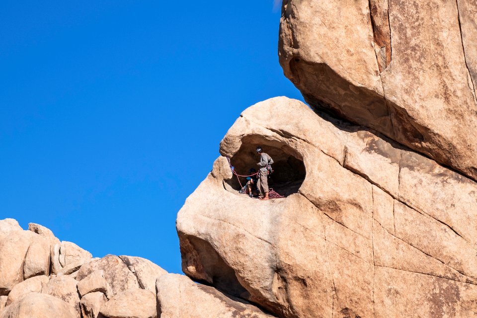Climbers in Hidden Valley Campground at the Space Station