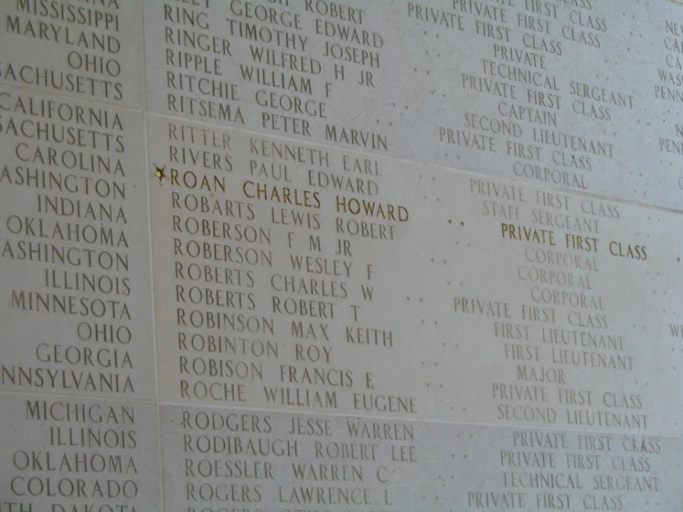 PFC Charles Howard Roan, Medal of Honor