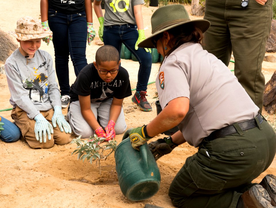 The Restoration Ecology Ranger Giving Instructions