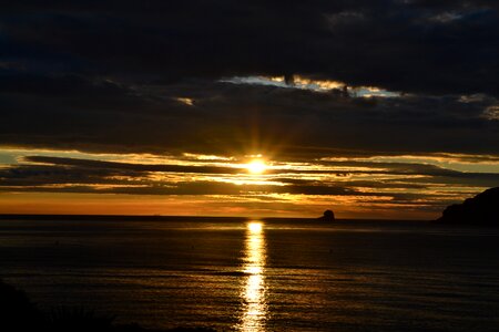 Celestial phenomenon sea abendstimmung