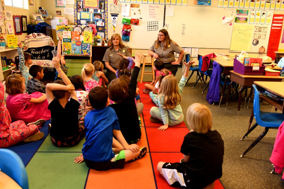 Rangers at Elementary School