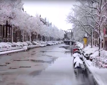 Netherlands snow photo