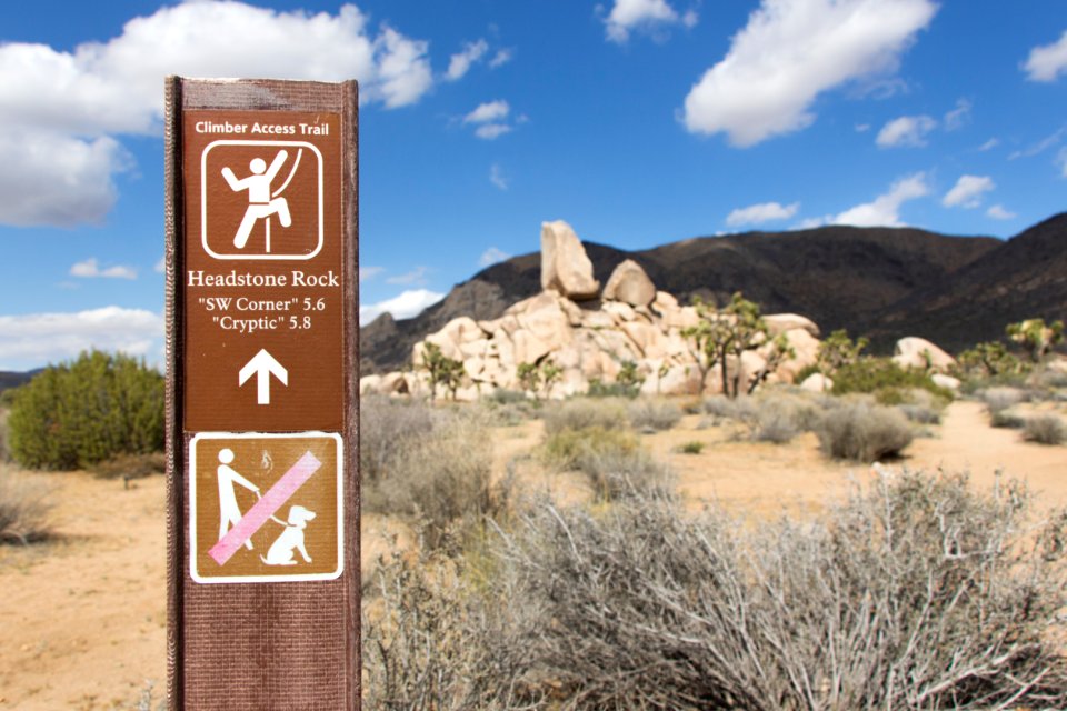 Climbing Access Sign