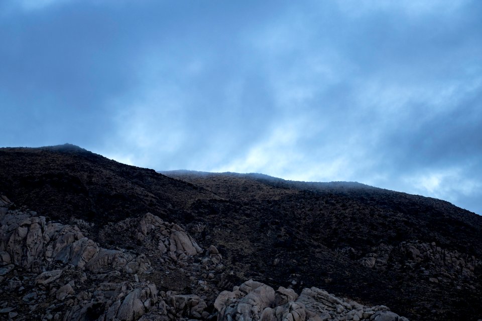 Fog over Ryan Mountain