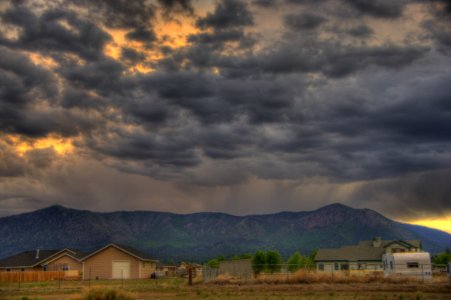 Storm clouds over the Peaks (HDR)