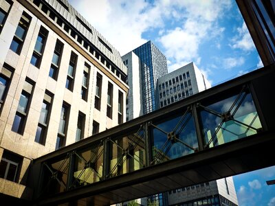 Skyscraper facade glass photo