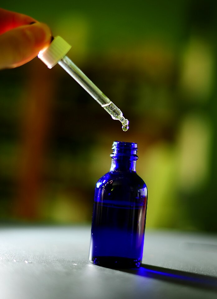 Hydrolatherapie blue pipette
