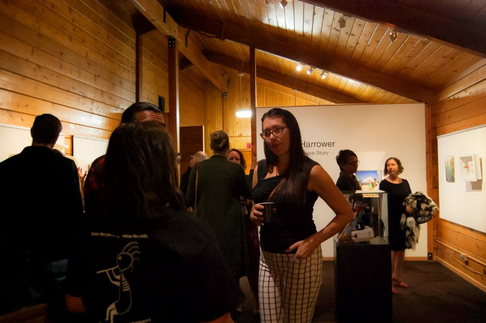 Juniper Harrower at the Black Rock Art Gallery opening