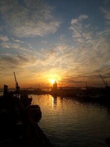 Dock sky waterfront photo