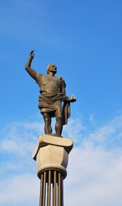 Statue history blue