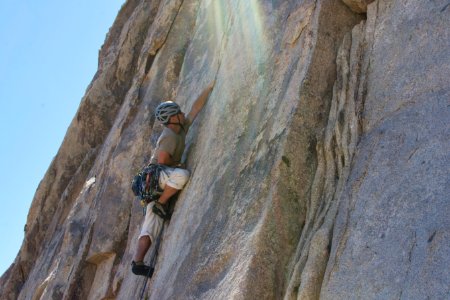 Rock Climbing on Hemingway Wall photo