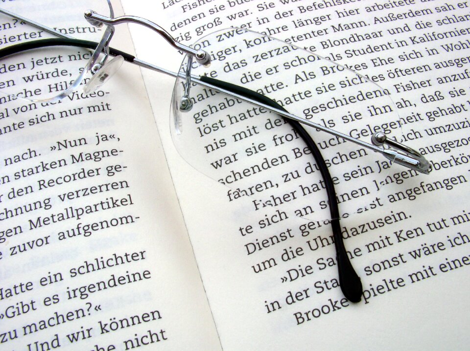 Pages book pages glasses