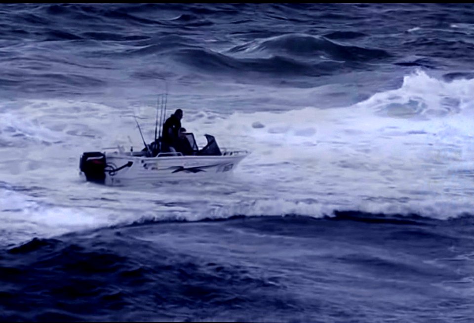 Fisherman during early morning