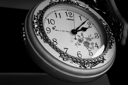 Hour gray time gray clock