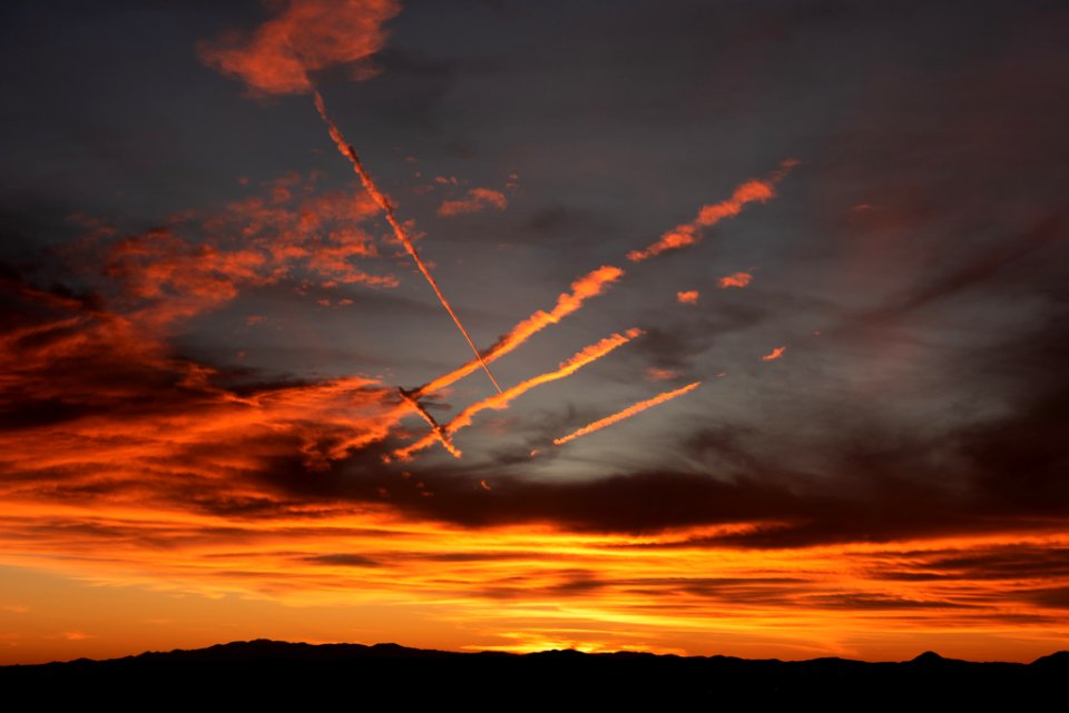 Sunset in the Mojave Preserve