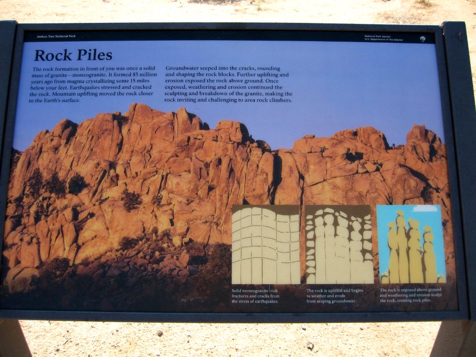 Joshua Tree Wayside circa early 2000s - Rock Piles