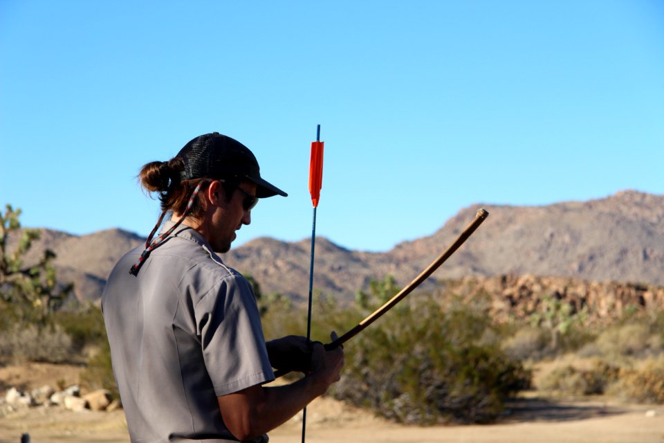 Atlatl demonstration