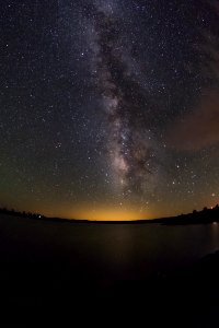 Milky Way over Ashurst Lake