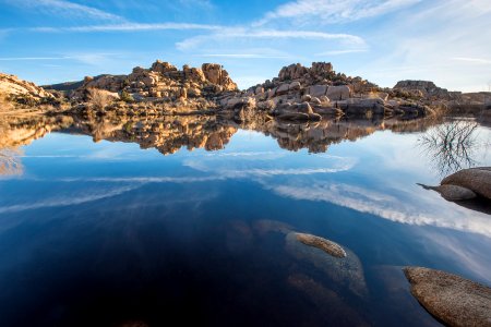 Lake at Barker Dam; 3/8/17 photo