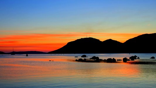 Sunrise on the bay of Porto Vecchio. photo