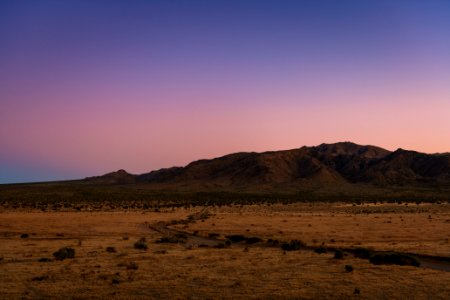 Geology Tour Road in Pleasant Valley at Sunset photo