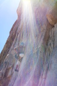 Rock Climbing on Hemingway Wall photo