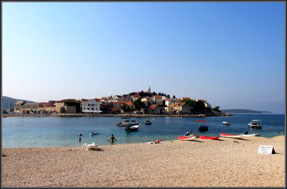 Mer adriatique. Les bateaux de PRIMOSTEN-Croatie-