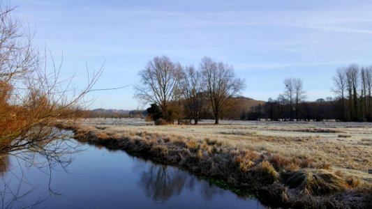 St Catherine's Hill and the Itchen at Winchester, Boxing Day 2016
