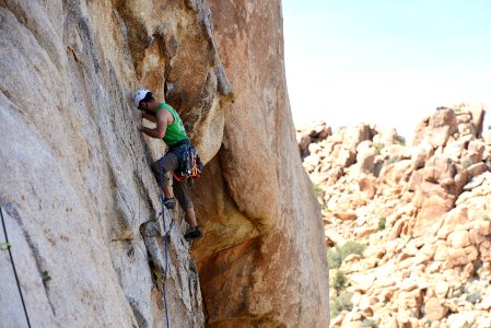 Climbing in Hidden Valley