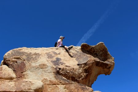 Rock Scrambling in Hidden Valley to the cow photo