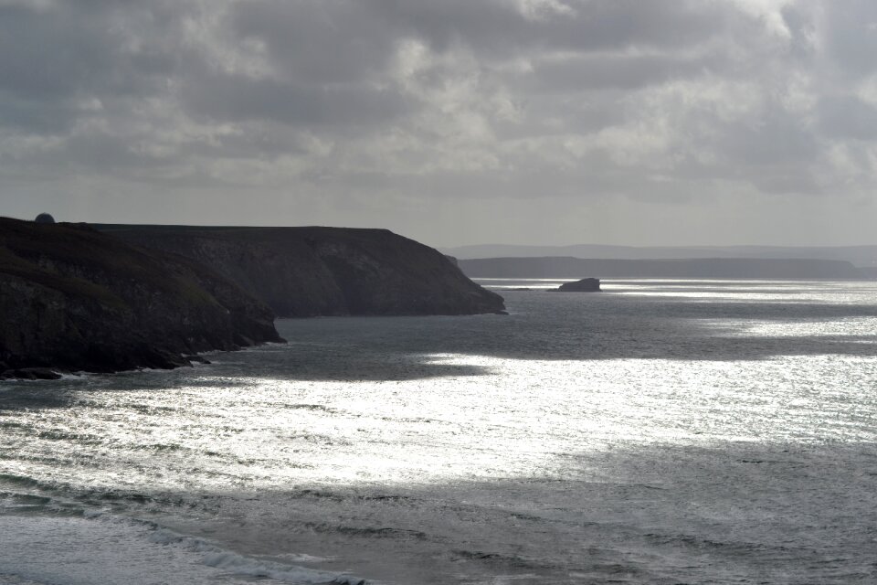 Plays of light coast water