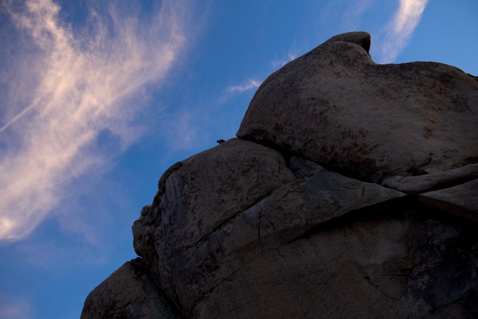 Climber and Sunset