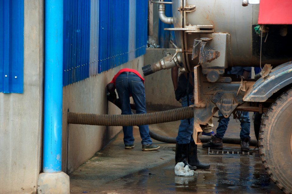 Disposal of faecal sludge