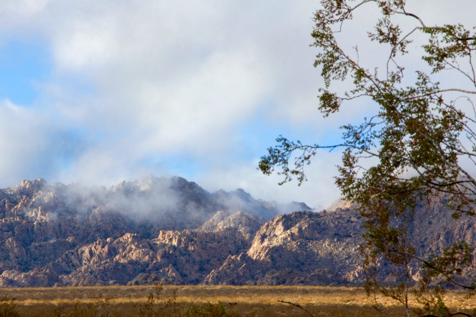 Clouds break over Indian Cove campground