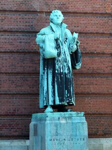 Church protestant statue