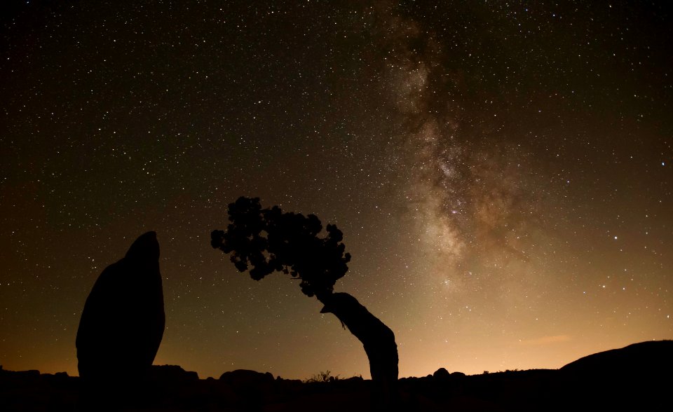 Light pollution near Jumbo Rocks