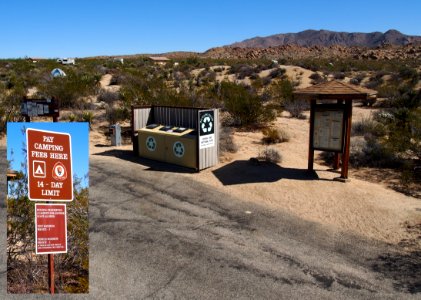 Cottonwood Campground registration kiosk