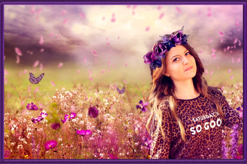 Beautiful flower girl
