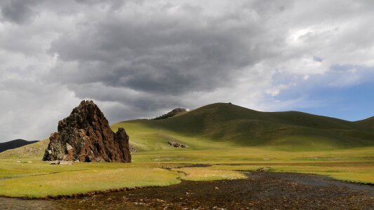 Mongolia clouds wide