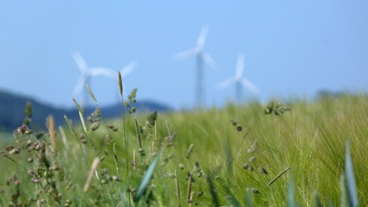 Wind power energy sky