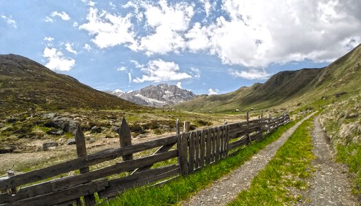 Pathyway landscape clouds
