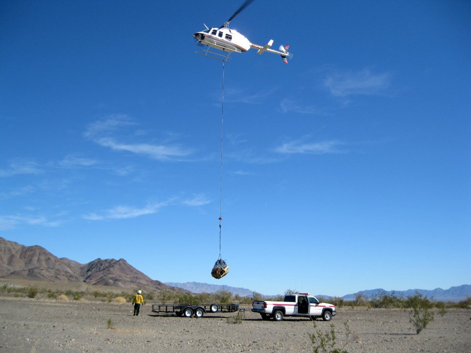 Mine Closure work near Coxcomb Mountains staging area