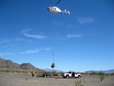 Mine Closure work near Coxcomb Mountains staging area photo