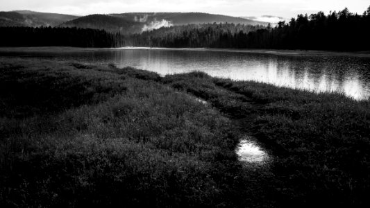 I overexposed the sky, so black and white (tries) to hide the flaws